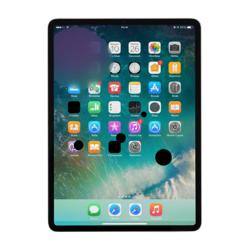 iPad Screen Black Spots